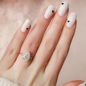 The Twig Set With A 2 Carat Pear Lab Diamond
