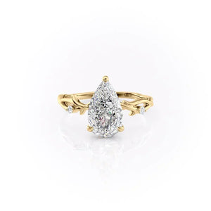 The Twig Set With A Pear Moissanite