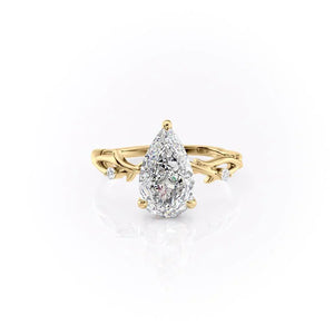 The Twig Set With A 2 Carat Pear Lab Diamond