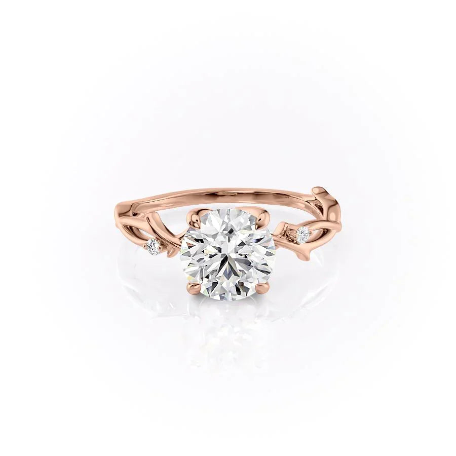 The Twig Set With A 1.5 Carat Round Lab Diamond