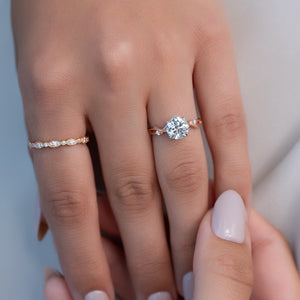 The Twig Set With A 2 Carat Round Lab Diamond