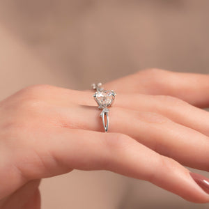 The Twig Set With A 2 Carat Round Lab Diamond