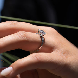The Twig Set With A 2 Carat Round Lab Diamond
