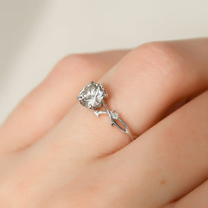 The Twig Set With A 2 Carat Round Lab Diamond