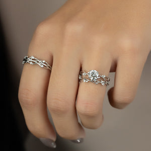 The Twig Set With A 2 Carat Round Lab Diamond