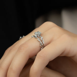 The Twig Set With A 2 Carat Round Lab Diamond