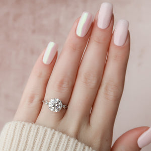 The Twig Set With A 2 Carat Round Lab Diamond
