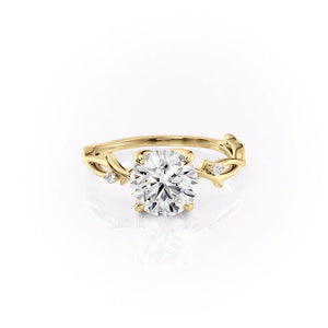 The Twig Set With A 3.5 Carat Round Moissanite