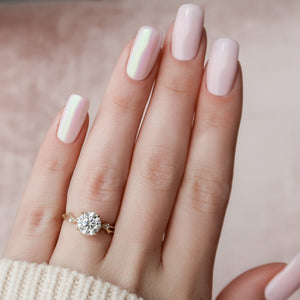 The Twig Set With A 2 Carat Round Lab Diamond