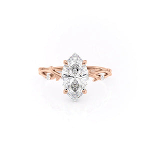 The Twig Set With A 2.5 Carat Marquise Moissanite
