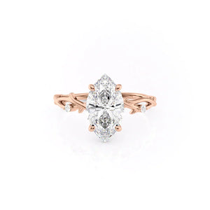 The Twig Set With A Marquise Moissanite