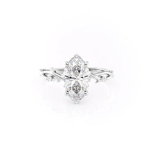 The Twig Set With A 2 Carat Marquise Lab Diamond