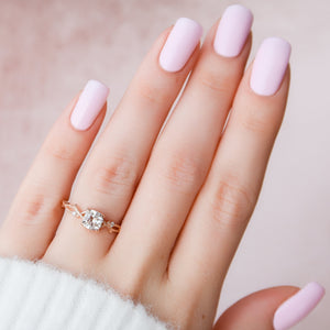 The Textured Twig Set With A 2 Carat Cushion Lab Diamond