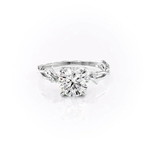The Textured Twig Set With A 1 Carat Round Lab Diamond