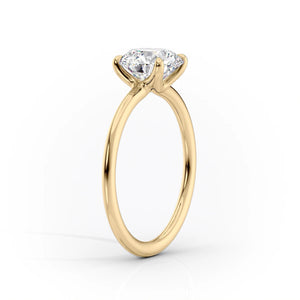 The Ashley Set With A 4.5 Carat Oval Moissanite