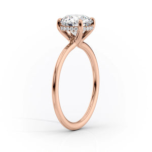 The Sarah Set With A 1 Carat Princess Lab Diamond