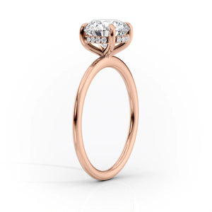 The Kamellie Set With A 2.5 Carat Radiant Moissanite