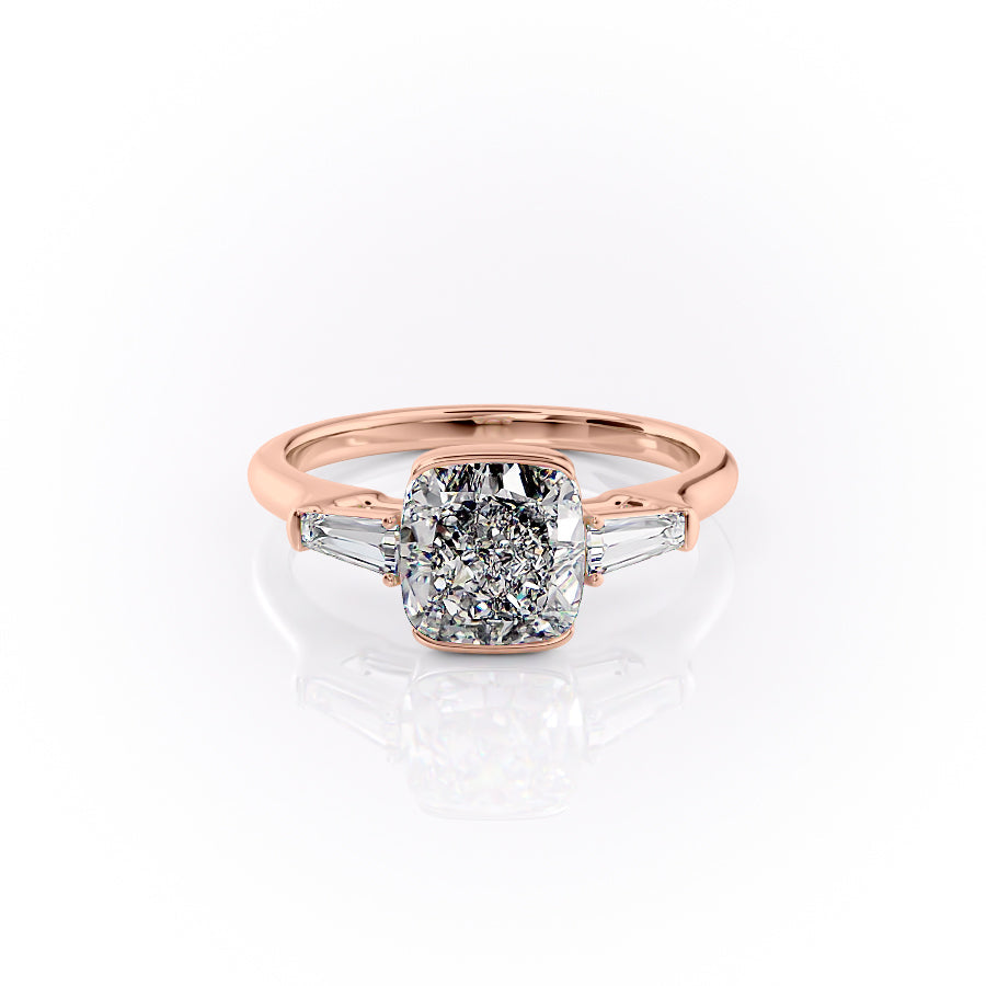 The Parker Set With A 2 Carat Cushion Lab Diamond