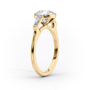 The Parker Set With A 2 Carat Cushion Lab Diamond