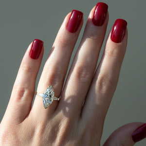 The Parker Set With A 2 Carat Marquise Lab Diamond