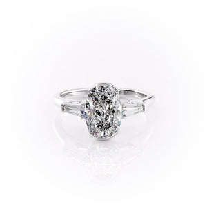 The Parker Set With A 2 Carat Oval Lab Diamond
