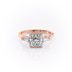 The Parker Set With A 1 Carat Princess Lab Diamond