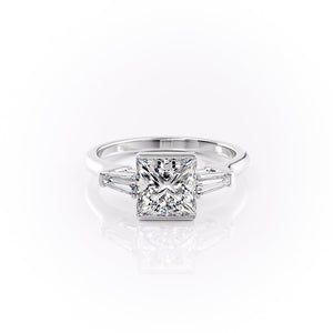 The Parker Set With A 1.5 Carat Princess Moissanite