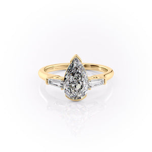 The Parker Set With A 3 Carat Pear Lab Diamond