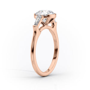 The Parker Set With A 3 Carat Round Lab Diamond