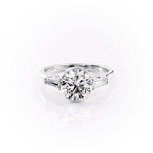 The Parker Set With A 1 Carat Round Lab Diamond