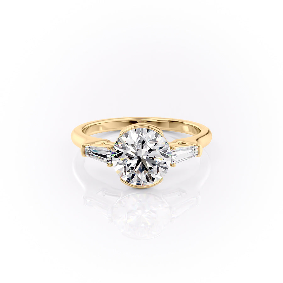 The Parker Set With A 1 Carat Round Lab Diamond