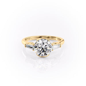 The Parker Set With A 2.5 Carat Round Moissanite