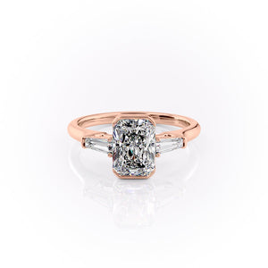 The Parker Set With A 1 Carat Radiant Lab Diamond