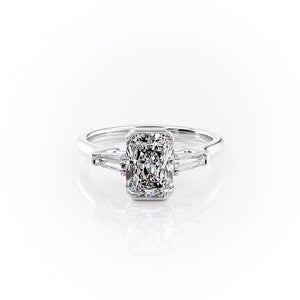 The Parker Set With A 4.5 Carat Radiant Moissanite