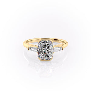 The Parker Set With A 3 Carat Radiant Lab Diamond