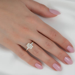 The Parker Set With A 2 Carat Radiant Lab Diamond