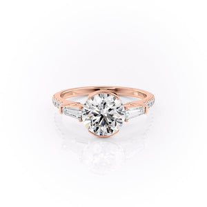 The Pave Parker Set With A 1 Carat Round Lab Diamond