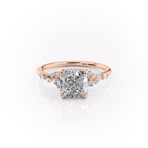 The Emma Set With A 1 Carat Cushion Lab Diamond