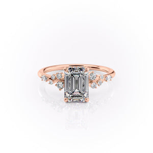 The Emma Set With A 1 Carat Emerald Lab Diamond