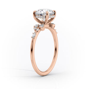 The Emma Set With A 3 Carat Oval Lab Diamond