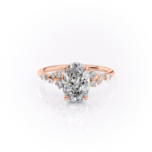 The Emma Set With A 2 Carat Oval Lab Diamond