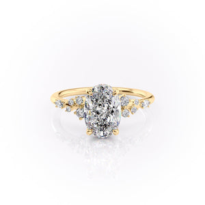 The Emma Set With A 3 Carat Oval Lab Diamond