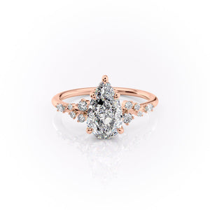 The Emma Set With A 2.5 Carat Pear Lab Diamond