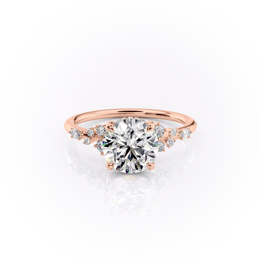 The Emma Set With A 3 Carat Round Lab Diamond
