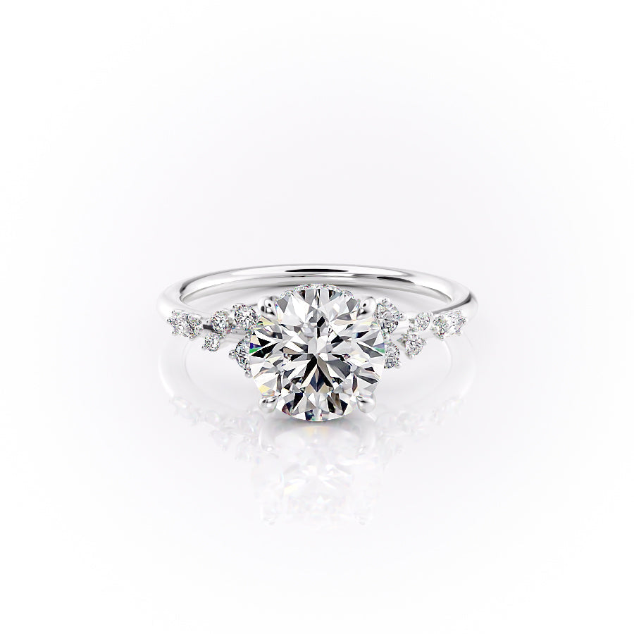 The Emma Set With A 2.5 Carat Round Lab Diamond
