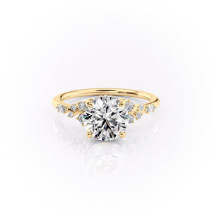 The Emma Set With A 2.5 Carat Round Lab Diamond