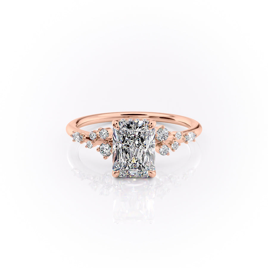 The Emma Set With A 2 Carat Radiant Lab Diamond