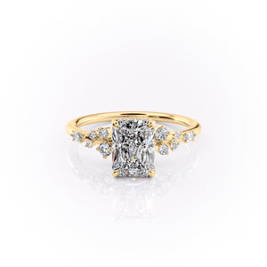 The Emma Set With A 2 Carat Radiant Lab Diamond