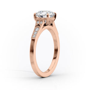 The Dianne Set With A 2 Carat Cushion Lab Diamond