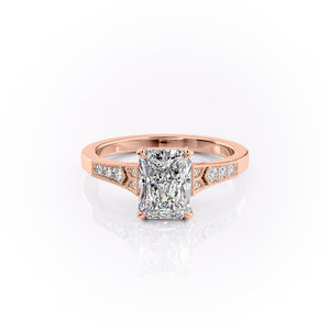 The Dianne Set With A 3 Carat Radiant Lab Diamond